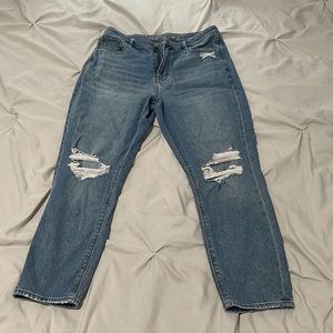 AE Mom Jean with rips